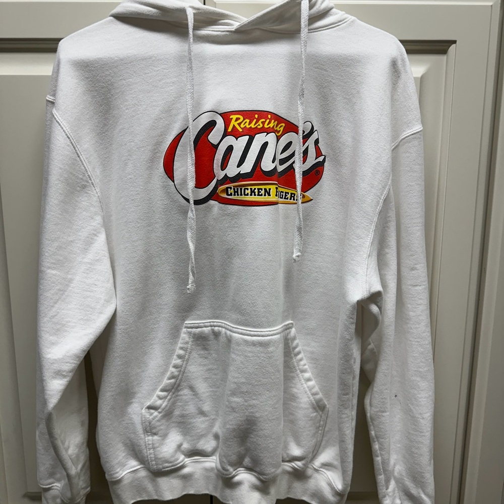 Raising Cane's White Hoodie